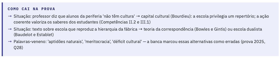 Recorte do bloco Como cai na prova, com três situações e as respostas esperadas